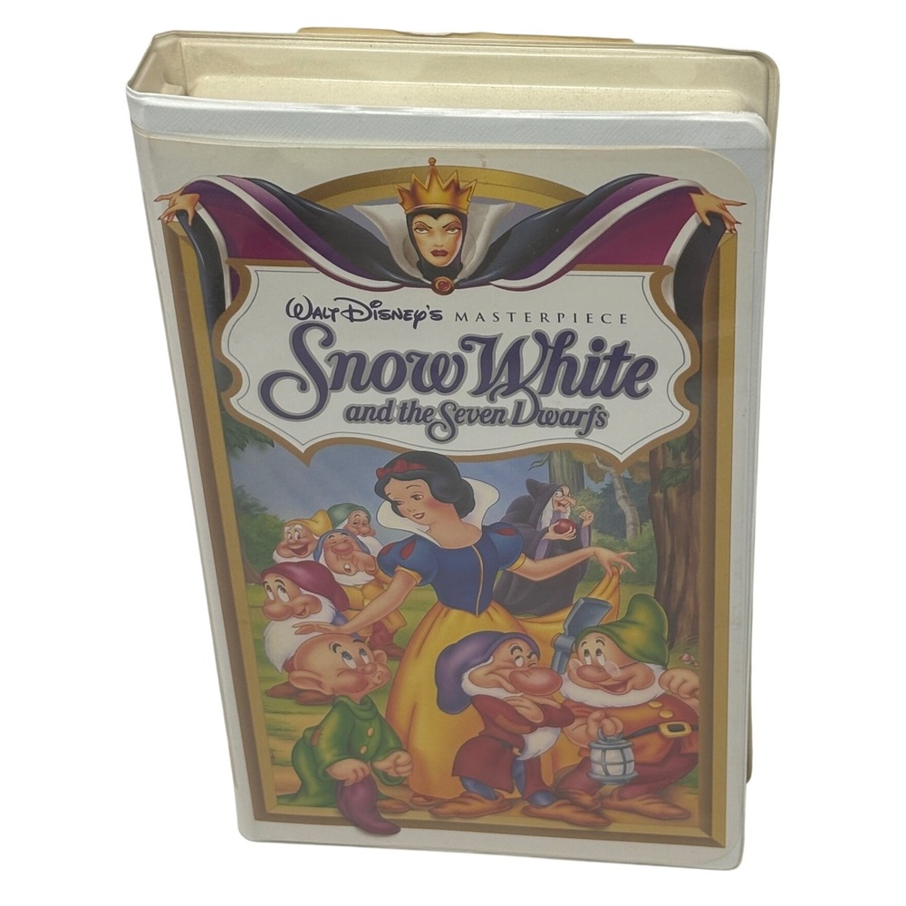 Disney Snow White and the Seven Dwarfs VHS Masterpiece Collection 1524 Clamshell